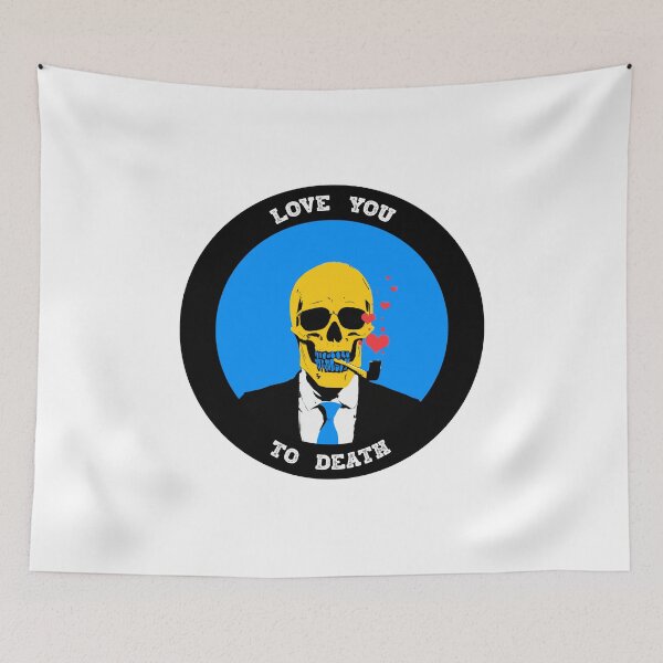 Artikelvorschau, Love You To Death Valentine Pop Art Skull entworfen und verkauft von PVSKI.