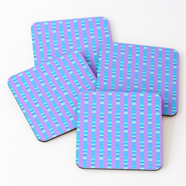 Item preview,  Bright lavender blue line pattern | Green lavender geometric  pattern designed and sold by lausn.