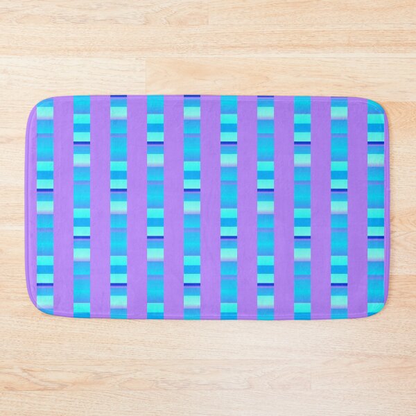 Item preview,  Bright lavender blue line pattern | Green lavender geometric  pattern designed and sold by lausn.