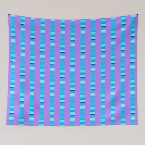 Item preview,  Bright lavender blue line pattern | Green lavender geometric  pattern designed and sold by lausn.