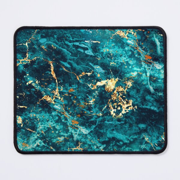 Item preview, Turquoise and gold marble designed and sold by ROCSHome.