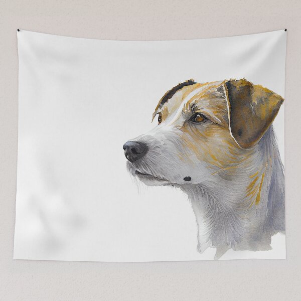 Artikelvorschau, Watercolor Painting of Parson Russell Terrier Small Dog Breed entworfen und verkauft von Nalaxation.