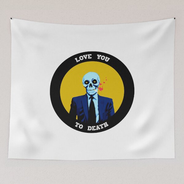 Artikelvorschau, Love You To Death Valentine Pop Art Skull entworfen und verkauft von PVSKI.