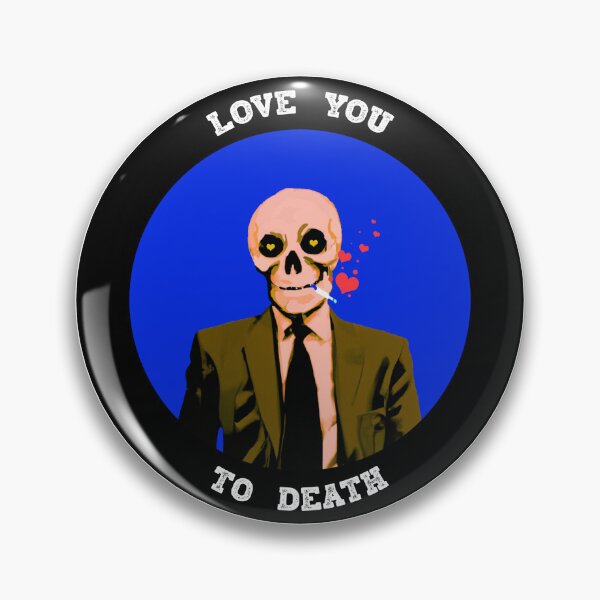 Aperçu de l'œuvre Love You To Death Valentine Pop Art Skull créée et vendue par PVSKI.