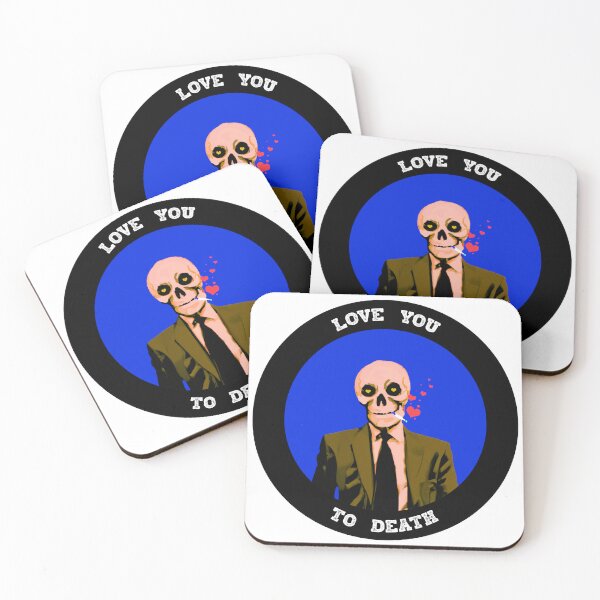 Artikelvorschau, Love You To Death Valentine Pop Art Skull entworfen und verkauft von PVSKI.