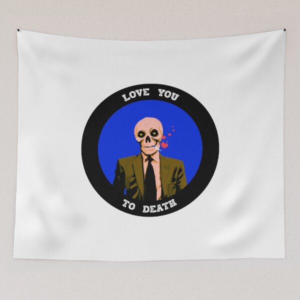Artikelvorschau, Love You To Death Valentine Pop Art Skull entworfen und verkauft von PVSKI.