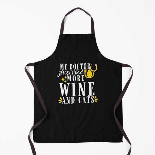 Item preview, My Doctor Prescribed More Wine and Cats Quote, Wine Lover Gift, Wine Drinker, Typography Quote, Alcohol Quotes designed and sold by thedazzlingmonk.