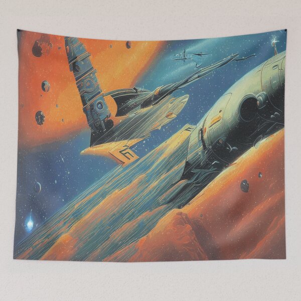 Item preview, Stunning Retro Futurism Abstract Five Element Art designed and sold by funnyhalloween.
