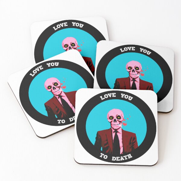 Artikelvorschau, Love You To Death Valentine Pop Art Skull entworfen und verkauft von PVSKI.