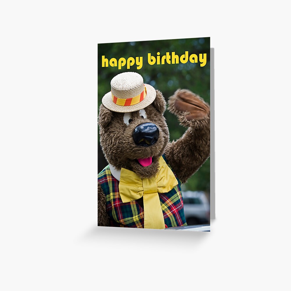 “happy birthday from Humphrey” Greeting Card for Sale by lisasusan