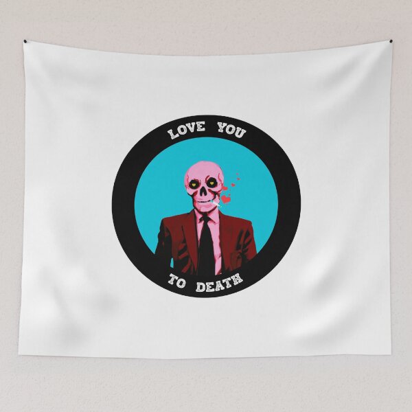 Artikelvorschau, Love You To Death Valentine Pop Art Skull entworfen und verkauft von PVSKI.