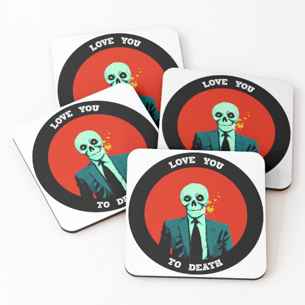 Artikelvorschau, Love You To Death Valentine Pop Art Skull entworfen und verkauft von PVSKI.