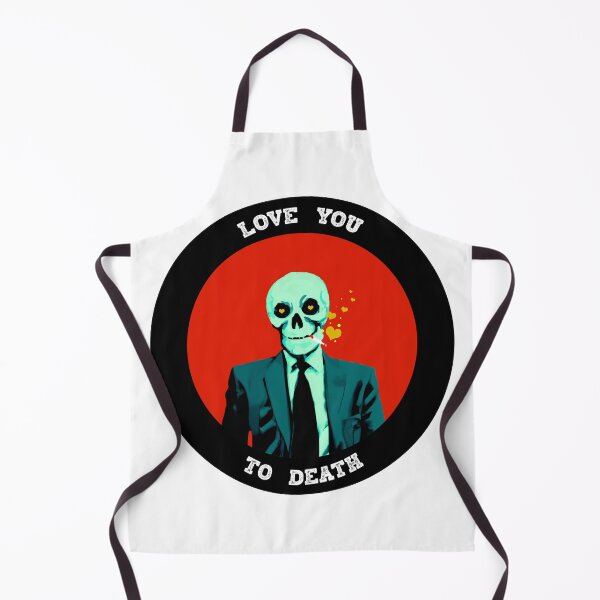 Aperçu de l'œuvre Love You To Death Valentine Pop Art Skull créée et vendue par PVSKI.