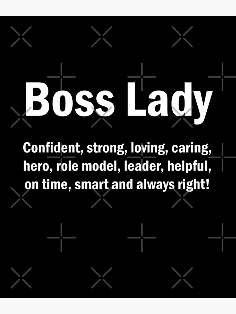 Boss Lady English Quotes Mamá Esposa Regalo del Día de la Madre de JapaneseInkArt