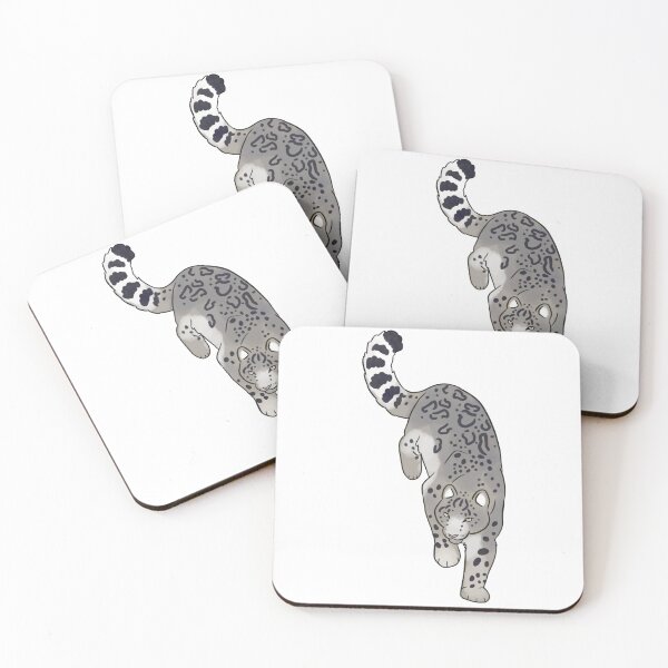 Item preview, Snow leopard cute illustration designed and sold by Yarafantasyart.