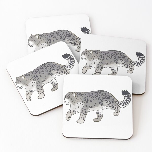 Item preview, Snow leopard cute illustration designed and sold by Yarafantasyart.