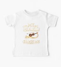My Wand Chose Me Funny Quote Viola String Instrument Baby Tee