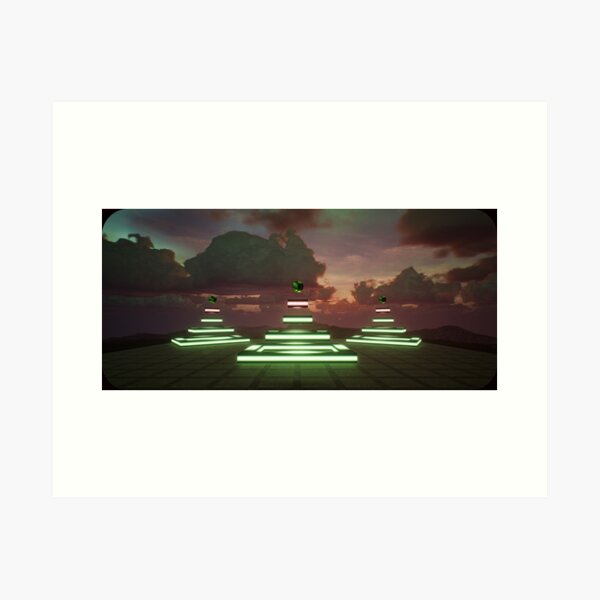 Item preview, Pyramids of light surreal scene designed and sold by razzermaz.