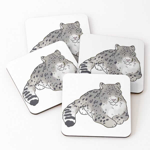 Item preview, Snow leopard cute illustration designed and sold by Yarafantasyart.