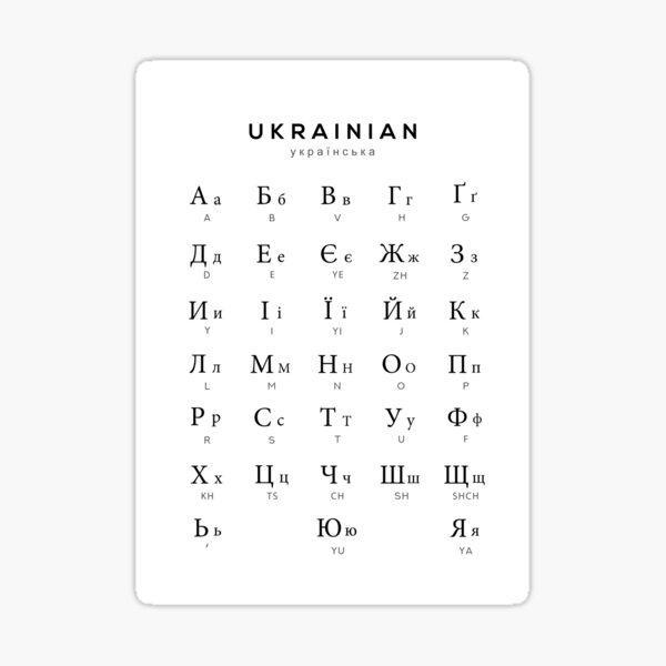 My Ukrainian alphabet lore (A-Д)