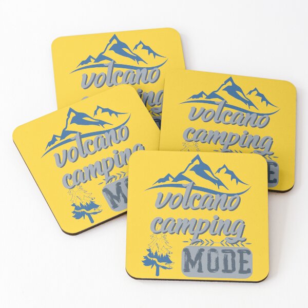 Item preview, volcano camping mode, forest river sun inside tree pine designed and sold by movie-popcorn.