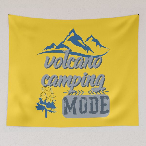 Item preview, volcano camping mode, forest river sun inside tree pine designed and sold by movie-popcorn.