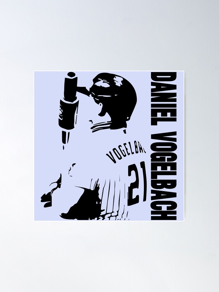 Daniel Vogelbach baseball Paper Poster Mets 4 - Daniel Vogelbach