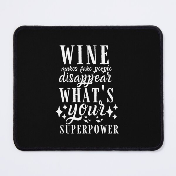 Item preview, Wine Makes Fake People Disappear Quote, Wine Lover Gift, Wine Drinker, Typography Quote, Alcohol Quotes designed and sold by thedazzlingmonk.