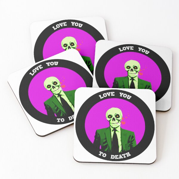 Artikelvorschau, Love You To Death Valentine Pop Art Skull entworfen und verkauft von PVSKI.