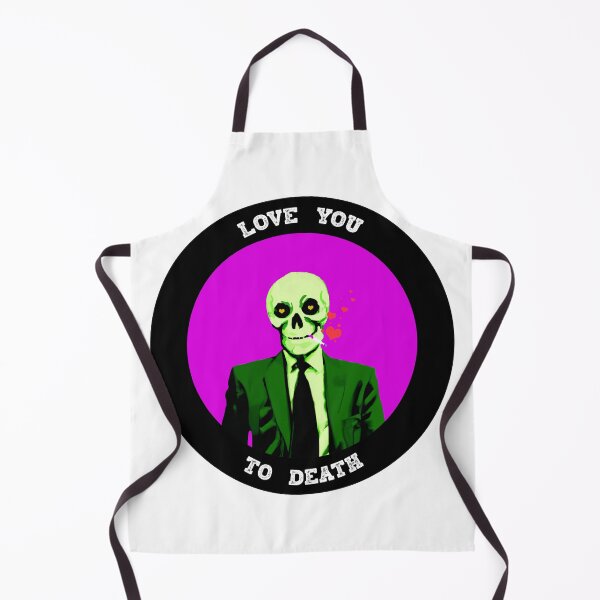 Aperçu de l'œuvre Love You To Death Valentine Pop Art Skull créée et vendue par PVSKI.