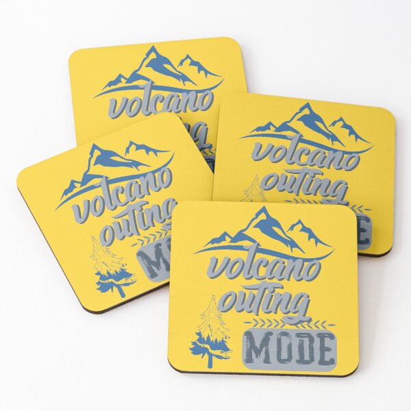 Item preview, volcano outing mode, forest river sun inside tree pine designed and sold by movie-popcorn.