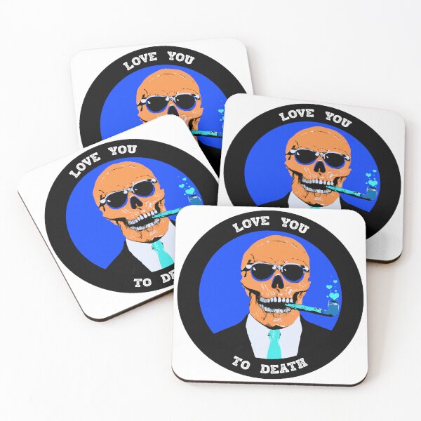 Artikelvorschau, Love You To Death Valentine Pop Art Skull entworfen und verkauft von PVSKI.