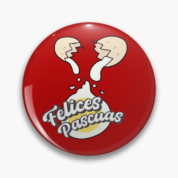 Item preview, Felices Pascuas Happy Easter Spanish text - Feliz Pascua - funny easter cracked egg  designed and sold by ALLURE-minimal.