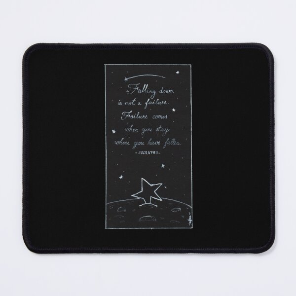 Item preview, Quote Card #17 - Falling Down Is Not A Failure. Failure Comes When You Stay Where You Have Fallen. - Socrates Quote With Fallen Star Illustration designed and sold by WordsOf--Wisdom.