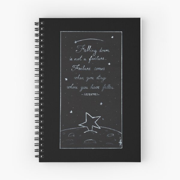 Item preview, Quote Card #17 - Falling Down Is Not A Failure. Failure Comes When You Stay Where You Have Fallen. - Socrates Quote With Fallen Star Illustration designed and sold by WordsOf--Wisdom.