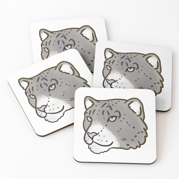 Item preview, Snow leopard cute illustration designed and sold by Yarafantasyart.