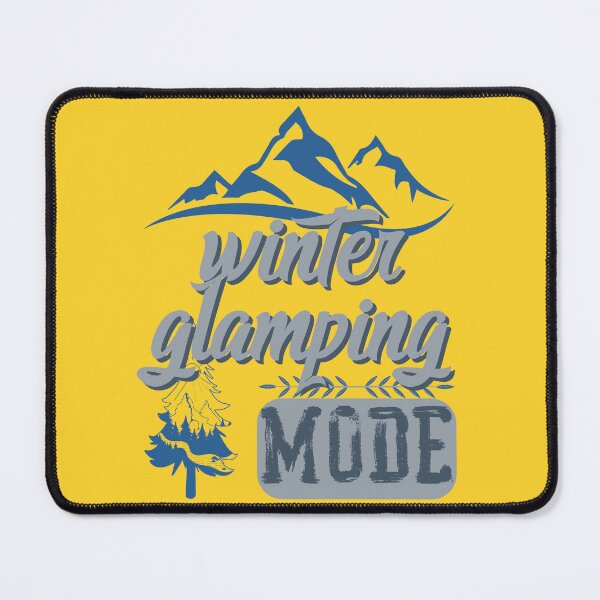 Item preview, winter glamping mode, forest river sun inside tree pine designed and sold by movie-popcorn.