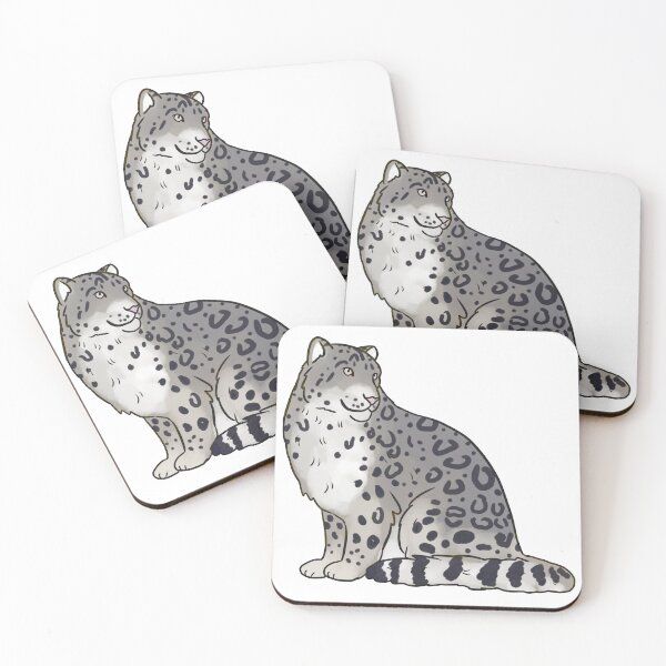 Item preview, Snow leopard cute illustration designed and sold by Yarafantasyart.