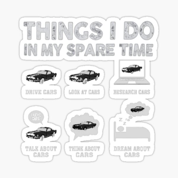 Things I Do in My Spare Time Funny Shirt, Car Guy T-shirt, Car Lover Gift,  Birthday Gift Tee, Gift for Husband, Father, Dad, Muscle Car Tee 