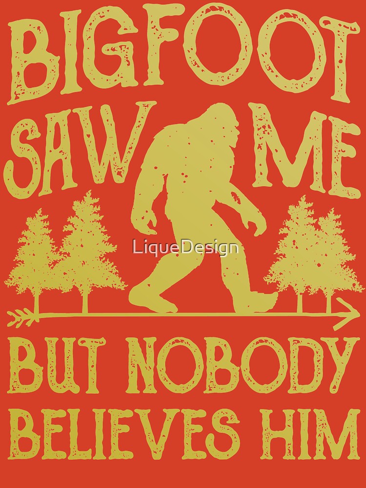 Bigfoot Saw Me but Nobody Believes Him, Sasquatch Silhouette, Woods 4 in 1 Bluetooth  Speaker Can Koozie, White Speaker 