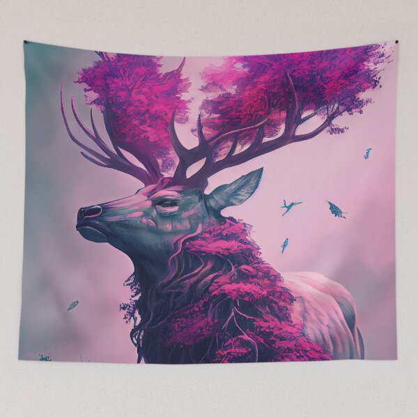 Item preview, Pink Moss Elk designed and sold by OccultDreams.