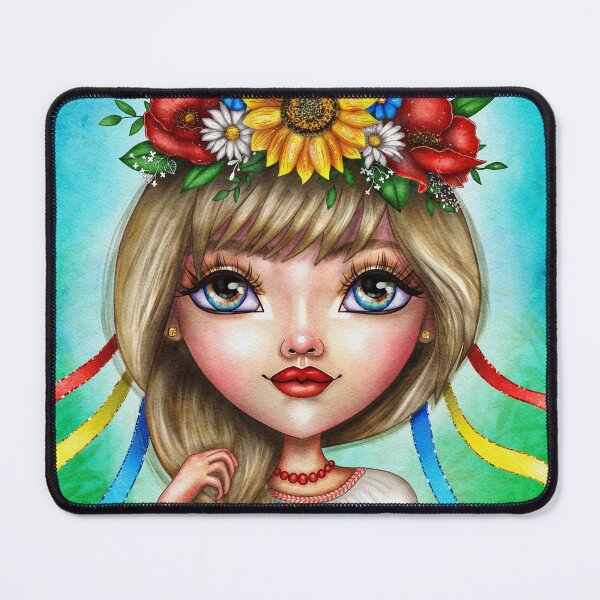 Item preview, Beautiful Ukrainian Girl in Traditional Dress designed and sold by nancyelias.