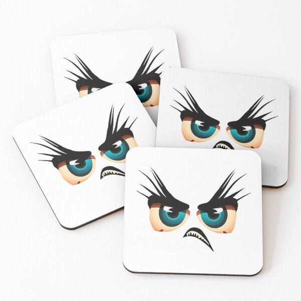 Item preview, cartoon angry  eyes with lashes designed and sold by Maryberry96.