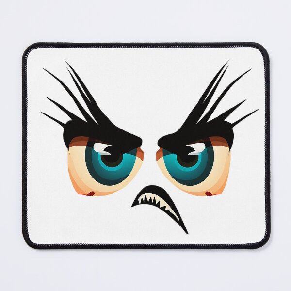Item preview, cartoon angry eyes with lashes designed and sold by Maryberry96.
