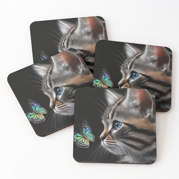 Artikelvorschau, Butterfly Kitten V1 entworfen und verkauft von GummywormDesign.