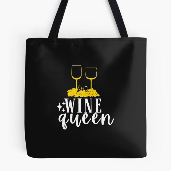 Item preview, Wine Queen Quote, Wine Lover Gift, Wine Drinker, Typography Quote, Alcohol Quotes designed and sold by thedazzlingmonk.