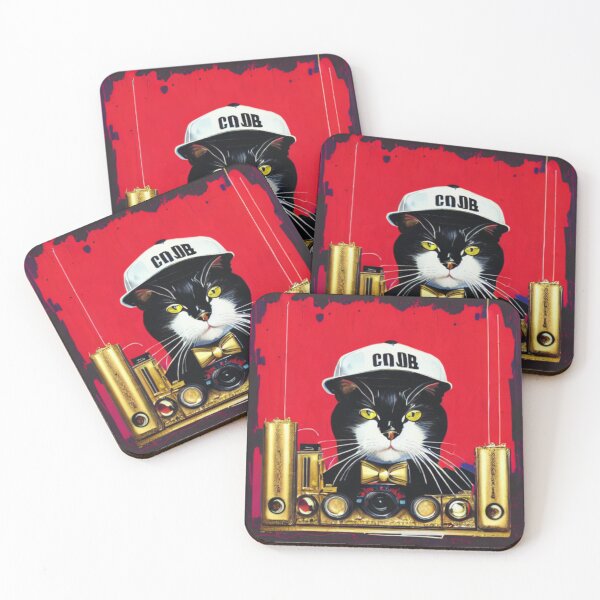 Item preview, The Black and White Beatmaker - The Hip Hop DJ Cat - The Club King designed and sold by WBP Mart.