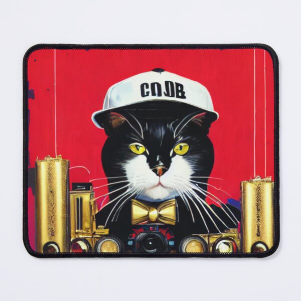 Item preview, The Black and White Beatmaker - The Hip Hop DJ Cat - The Club King designed and sold by WBP Mart.