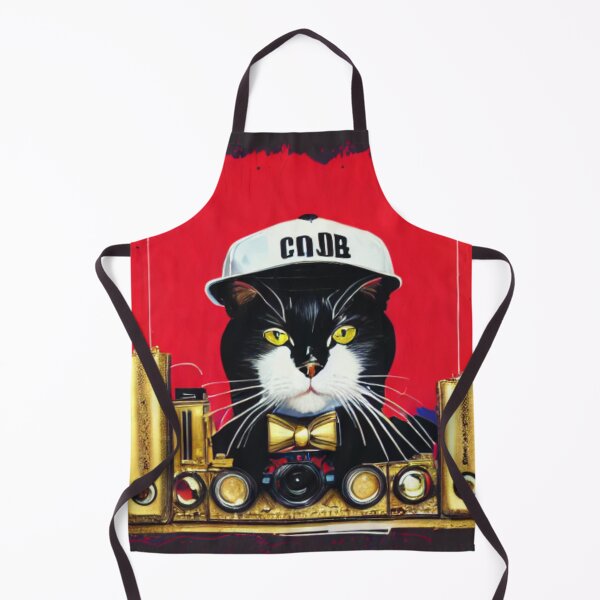 Item preview, The Black and White Beatmaker - The Hip Hop DJ Cat - The Club King designed and sold by WBP Mart.