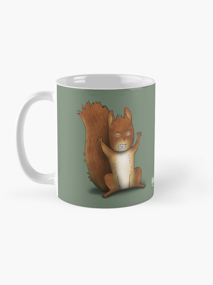 Alternate view of Two Moods of Squirrel Mug